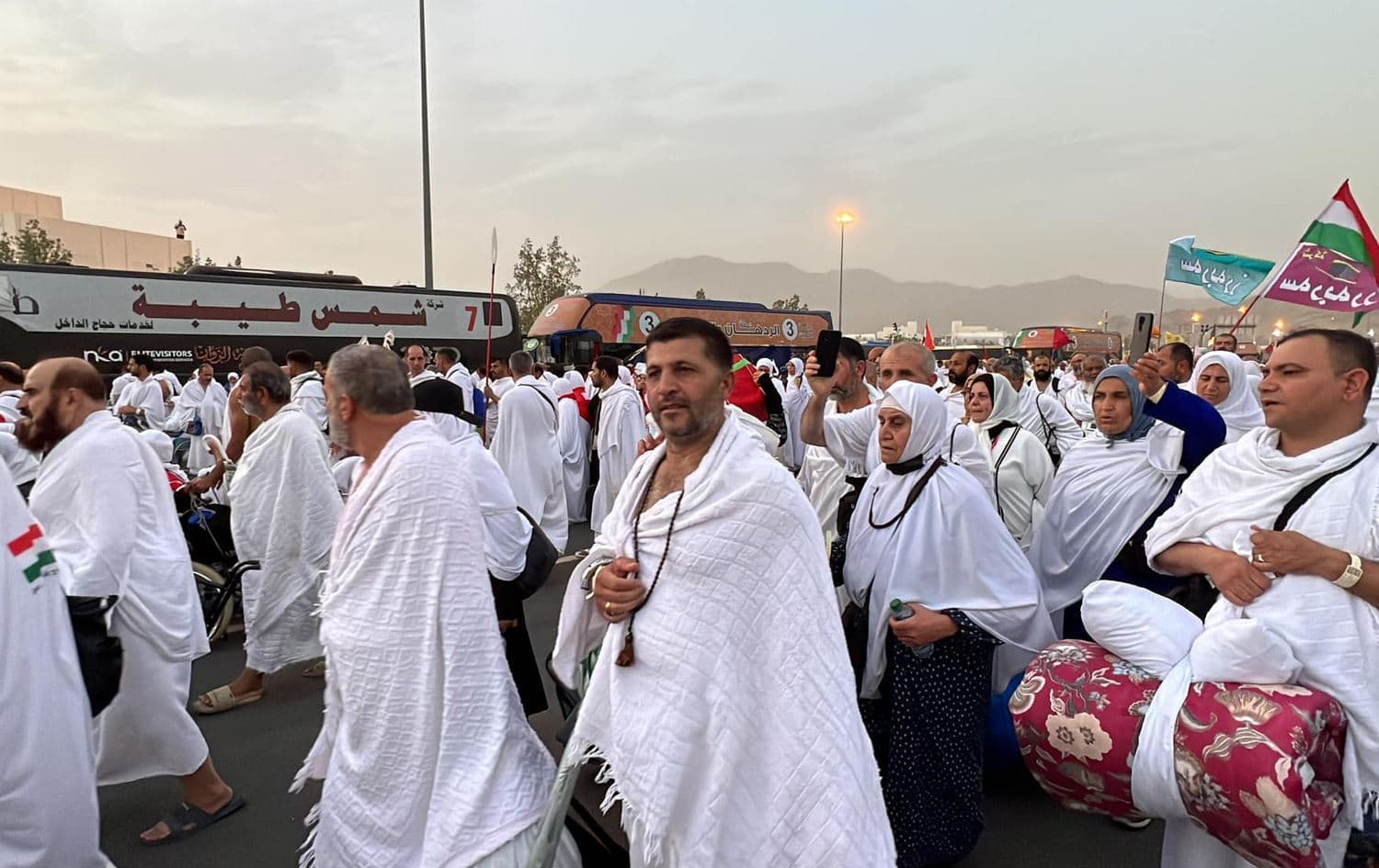 وێنەیەکی ئەرشیڤی حاجییانی هەرێمی کوردستان لە سعودیە