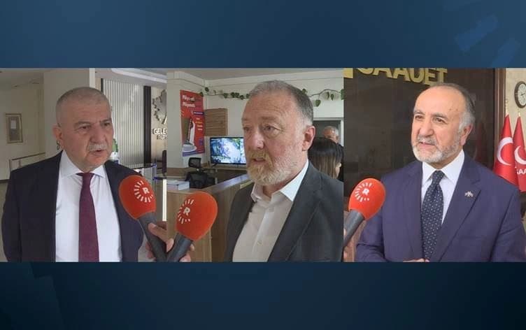 Siyasi parti temsilcileri Rûdaw'a konuştu. / Foto: Video alıntısı.