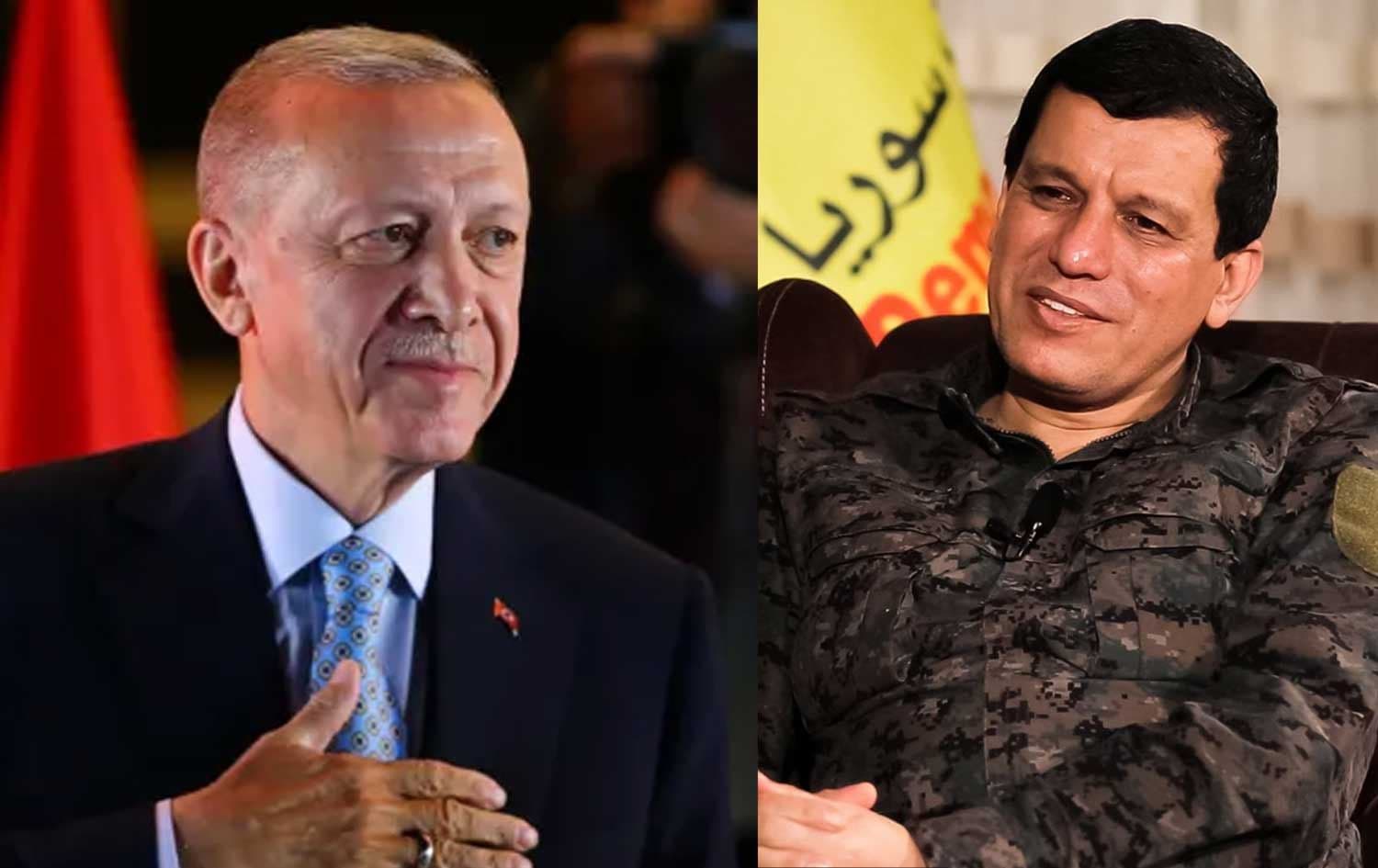 وێنەیەکی مەزڵووم عەبدی و رەجەب تەیب ئەردۆغان