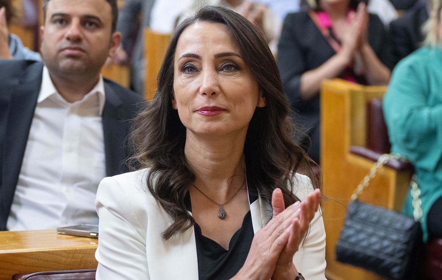 DEM Parti Eş Genel Başkanı Tülay Hatimoğulları grup toplantısına katıldı. / Foto: AA