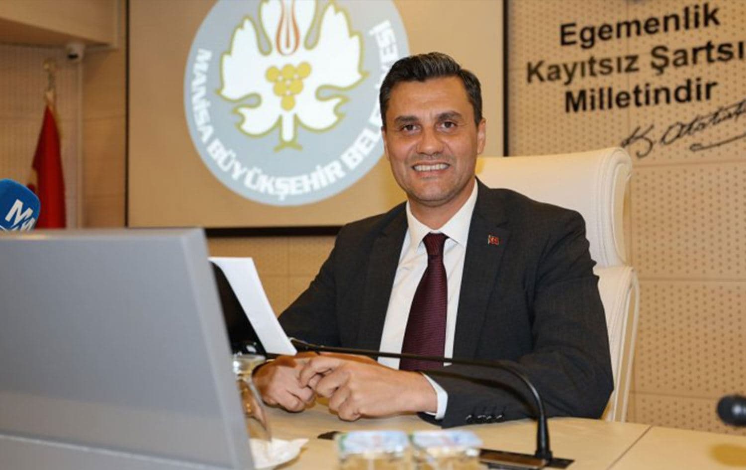 Serokê Şaredariya Bajarê Mezin a Manîsayê Ferdî Zeyrekê  /Wêne: Ajans