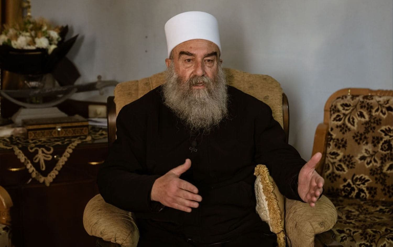 Druze spiritual leader Sheikh Hikmat al-Hajari. File photo via Getty images