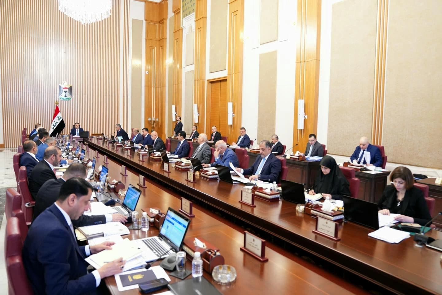 وێنەیەکی کۆبوونەوەی ئەنجوومەنی وەزیرانی عێراق