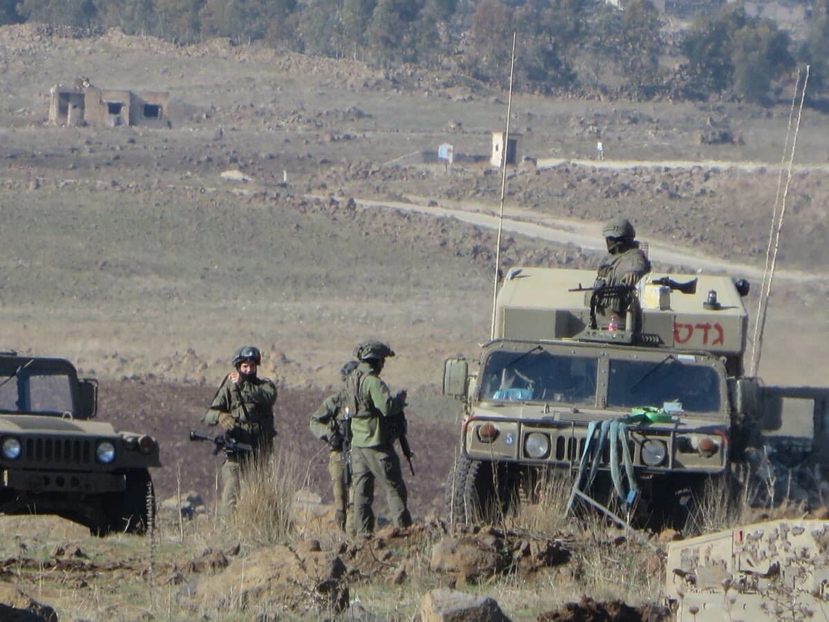 İsrail güçleri, Suriye kırsalında - AFP