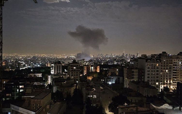 Dîmenê dema êrişa Îsraîlê li Îranê\ Wêne: AFP