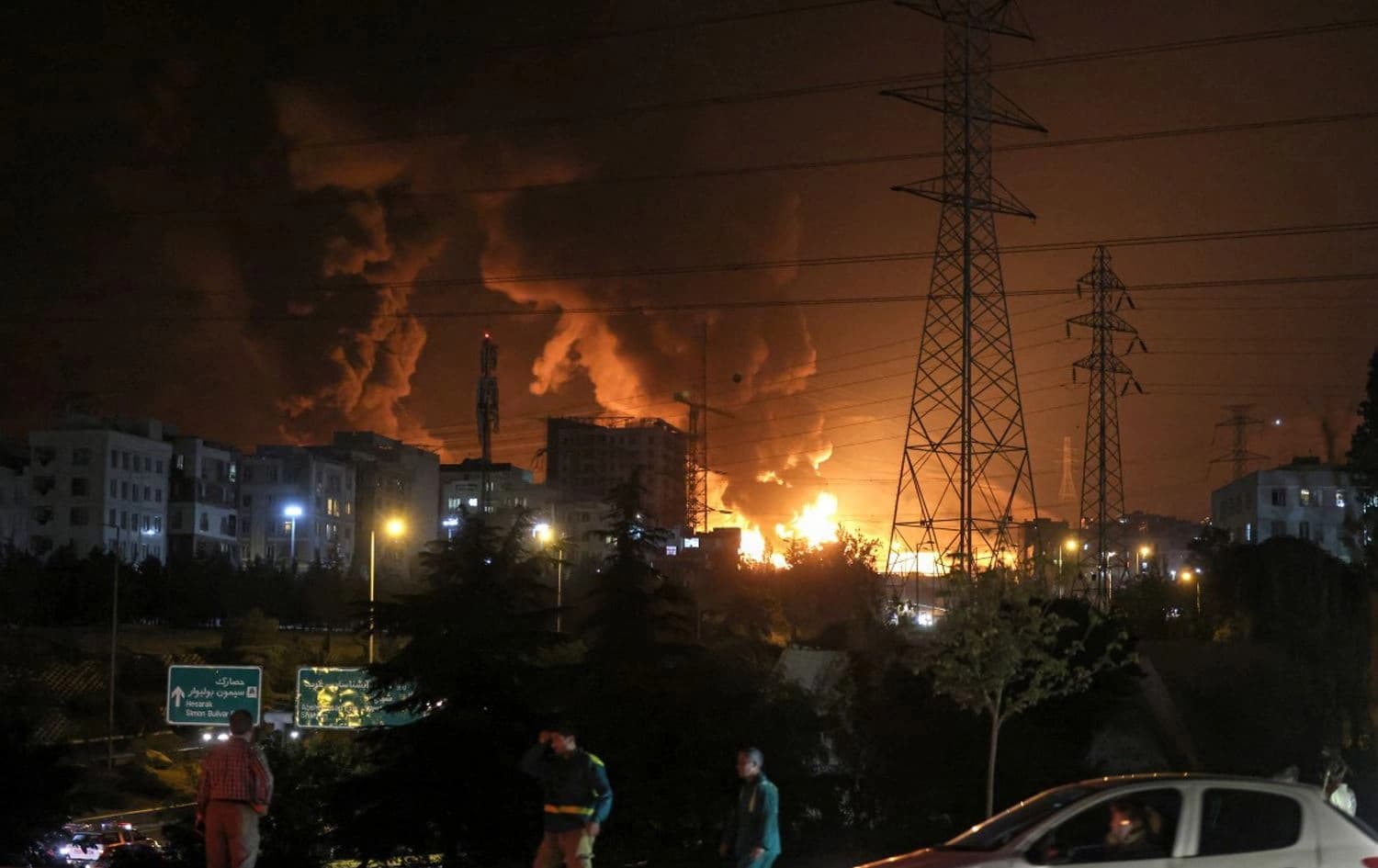 هێرشێکی ئیسرائیل بۆ سەری شاری شەهرانی ئێران. وێنە: AFP