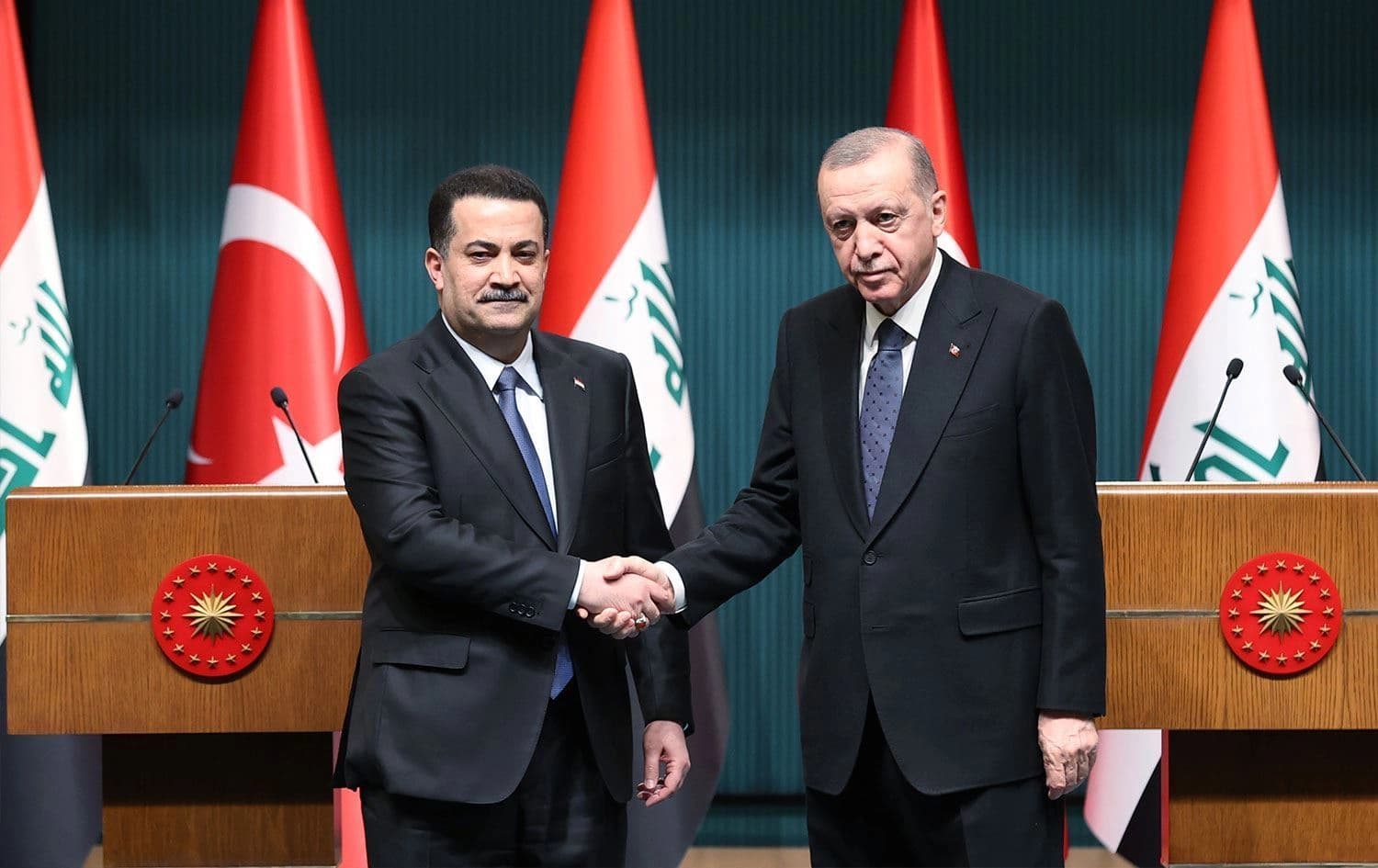 Türkiye Cumhurbaşkanı Recep Tayyip Erdoğan, Irak Başbakanı Muhammed Şiya es-Sudani ile bir telefon görüşmesi gerçekleştirdi.