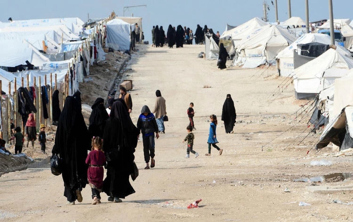 Picture of Roj camp in northeast Syria (Rojava). File photo: AFP