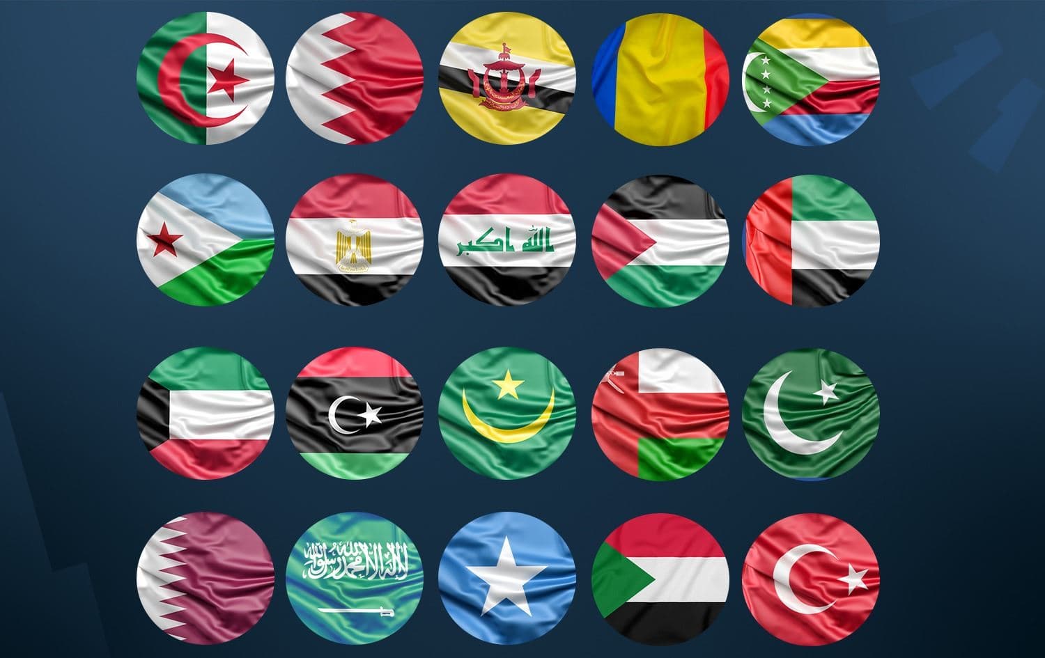 Flags of countries that condemned Israeli attacks on Iran. Graphic: Rudaw
