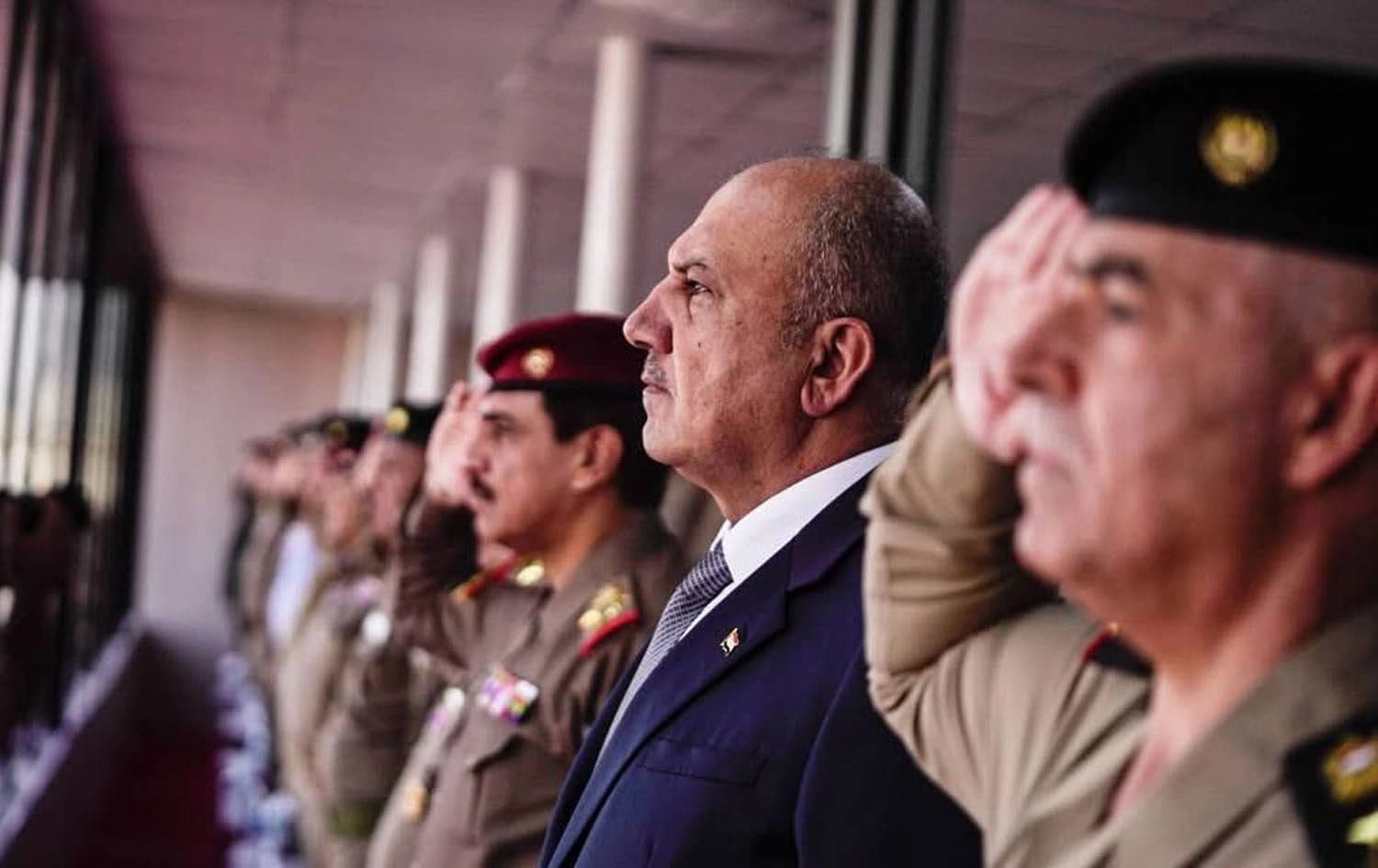 Iraqi Defense Minister Thabet al-Abbassi attending a military graduation ceremony on June 19, 2025. Photo: Thabet Mohammed al-Abbassi/X