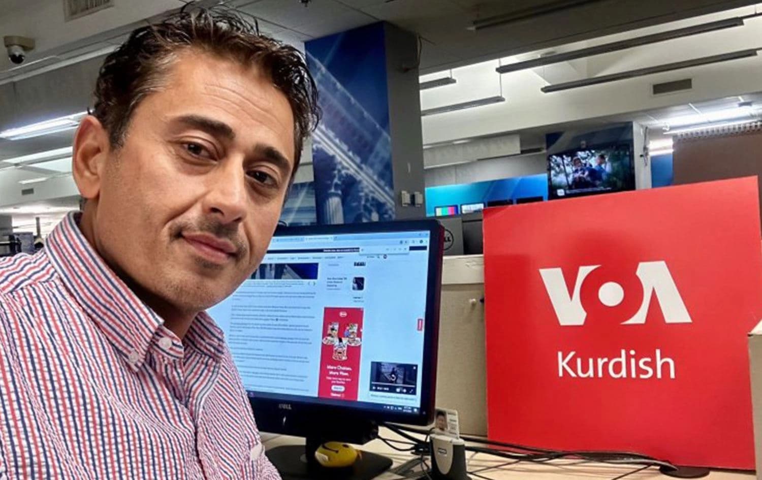 Rojnamegerê Kurd ê VOAyê Robîn Reşvan / Wêne: Xa Robîn Reşvan