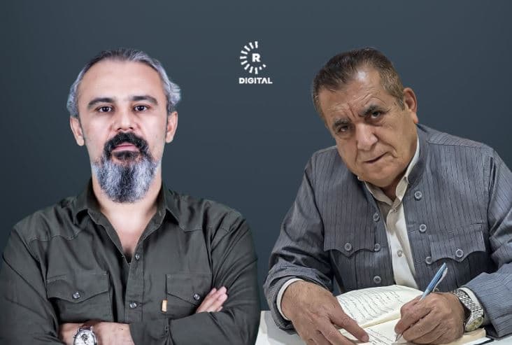 ئەبوو کاروان (لای راست) و هیوا عومەر.