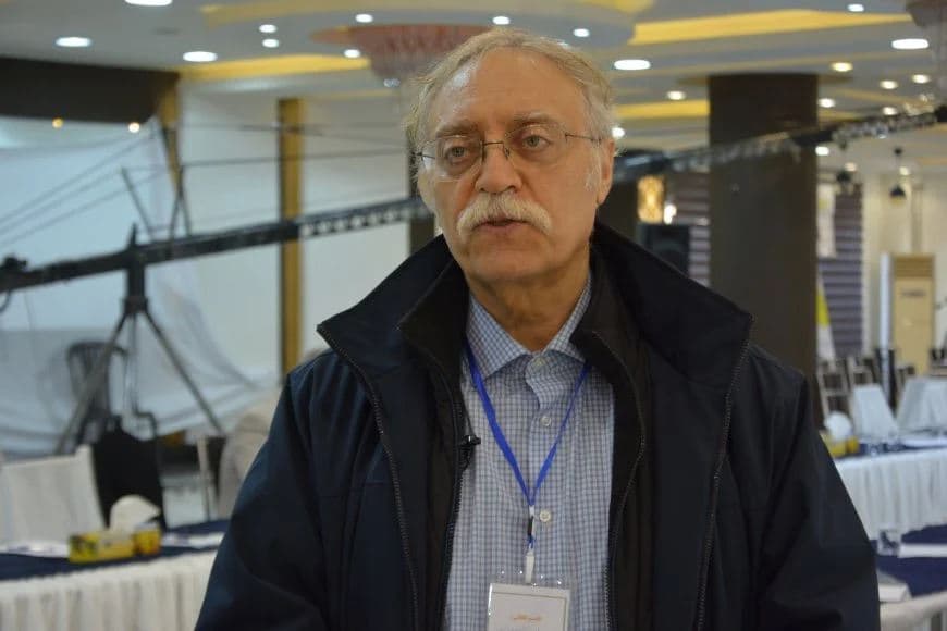 Bassam Ishak, a Washington-based presidential council member of the Syrian Democratic Council (SDC) . Photo: ANHA