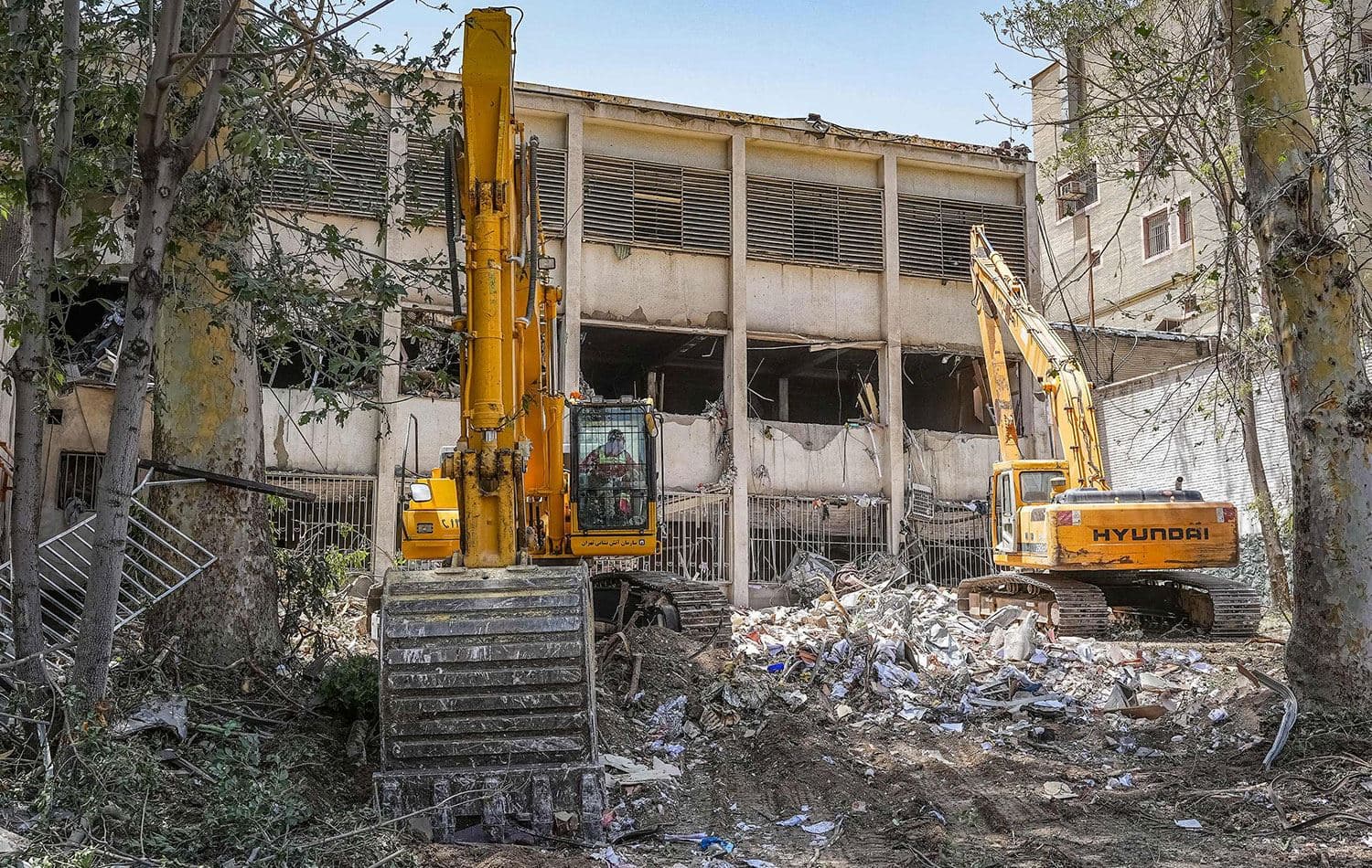 Saldırıdan sonra Evin Hapishanesi / Foto: Mostafa Roudaki / mizanonline / AFP)