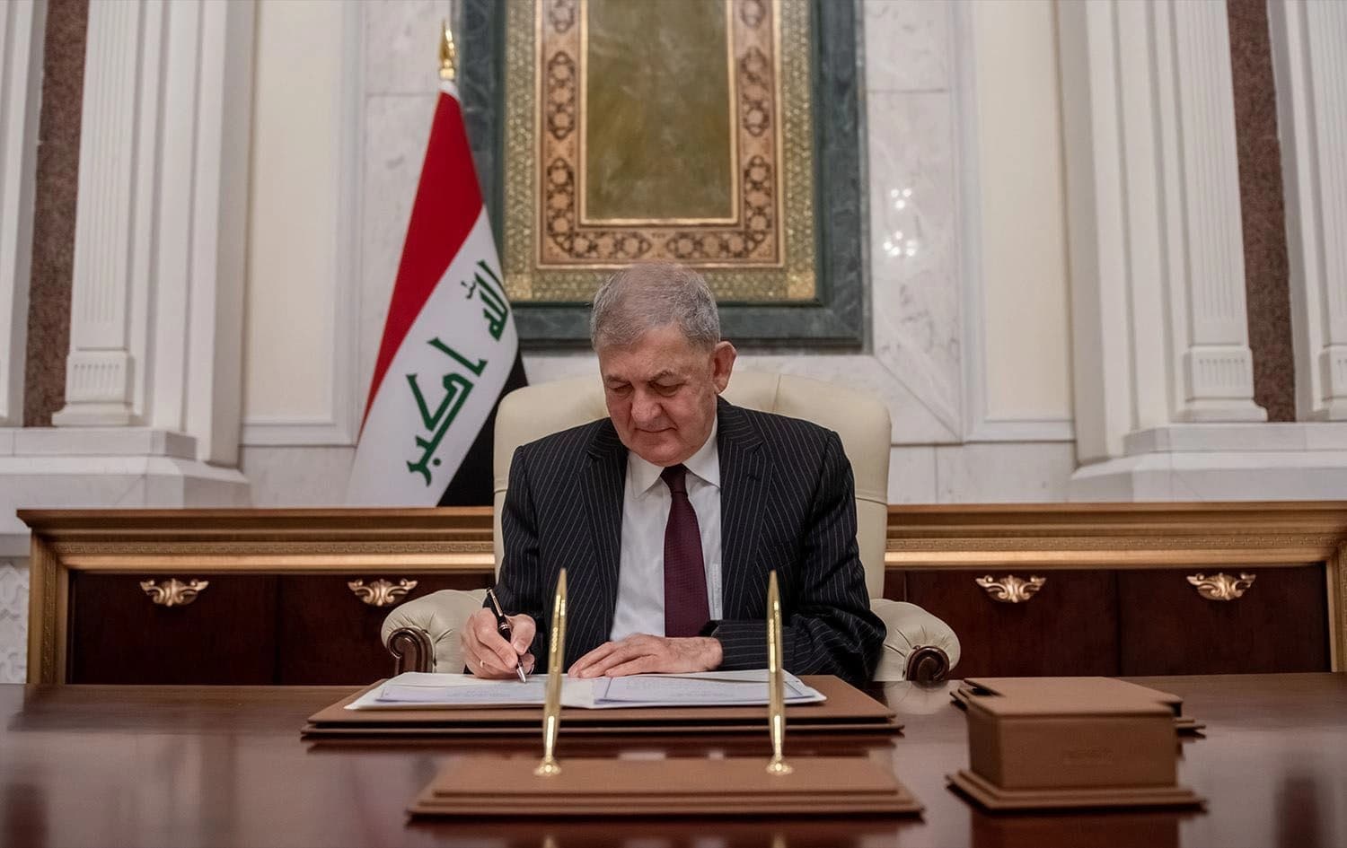 Undated picture of Iraqi President Abdul Latif Rashid. Photo: Iraqi Presidency