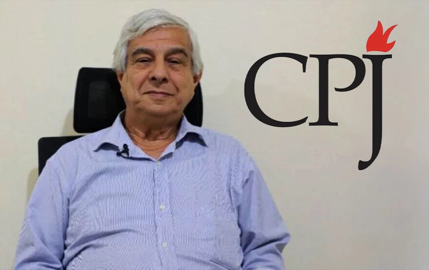 Hassan Zaza and CPJ logo. Graphic: Rudaw