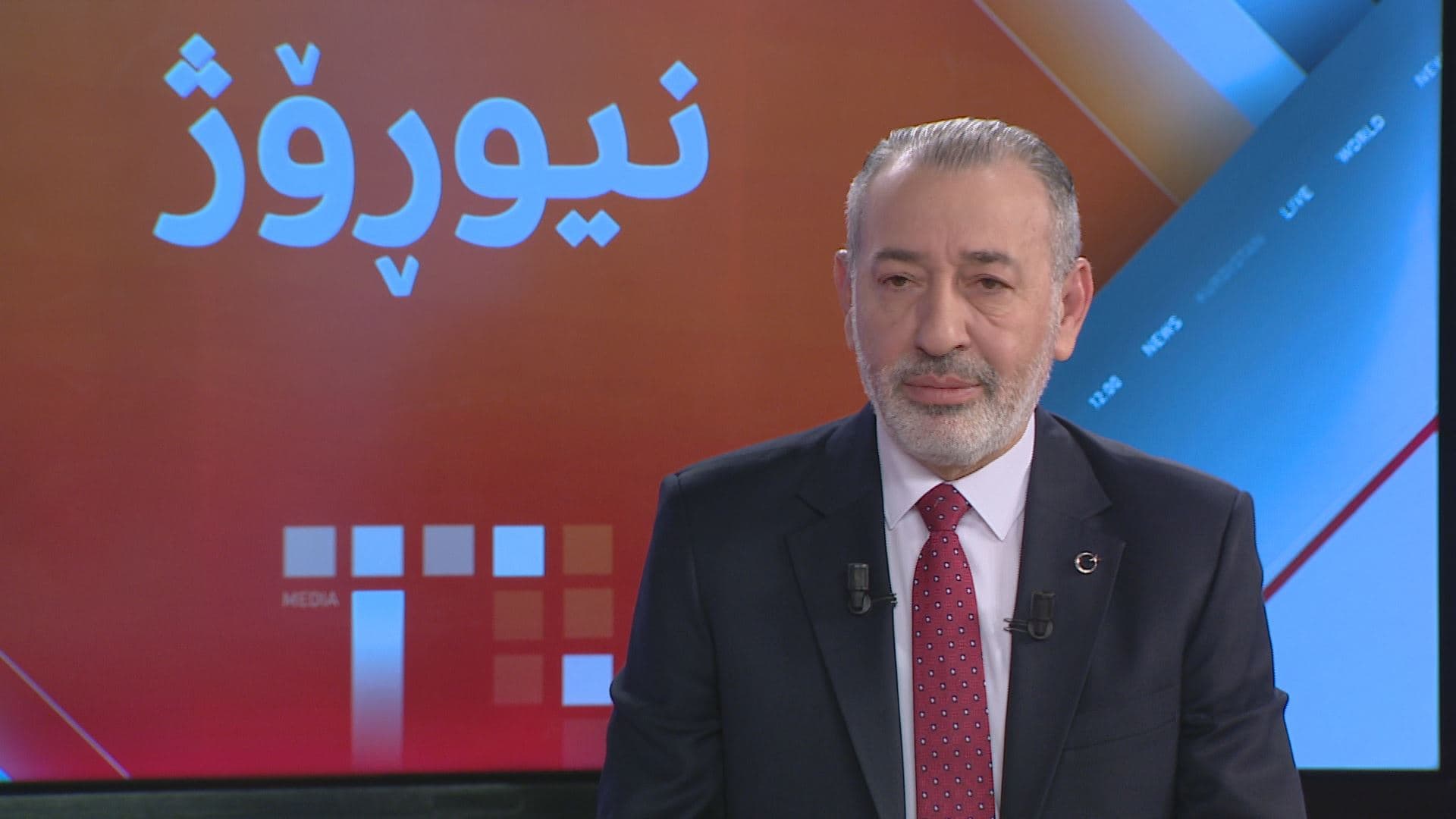 ئایدن مەعرووف، وەزیری هەرێم بۆ کاروباری پێکهاتەکان لە بووڵتەنی کاژێر 12:00ـی تۆڕی میدیایی رووداو.