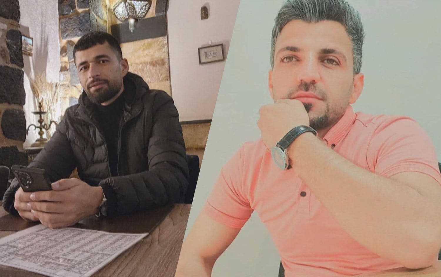 Pictures of the Kobane men missing in Damascus since June 25, 2025. Graphic: Rudaw