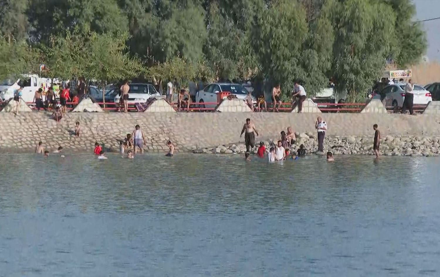 People swimming in the Kurdistan Region. File photo: Rudaw