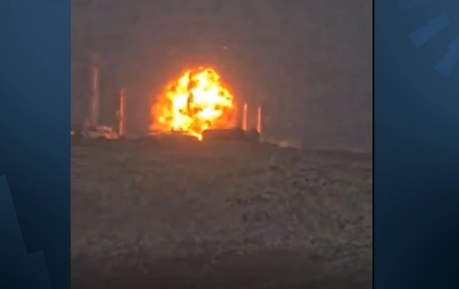 Drone attack on an oil field in Duhok province on July 16, 2025. Photo: Screengrab/submitted 