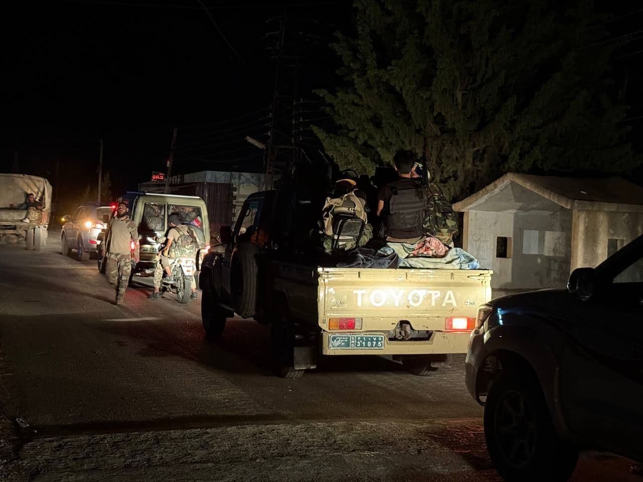 Syrian army withdrawing from Suwayda on July 16, 2025. Photo: SANA