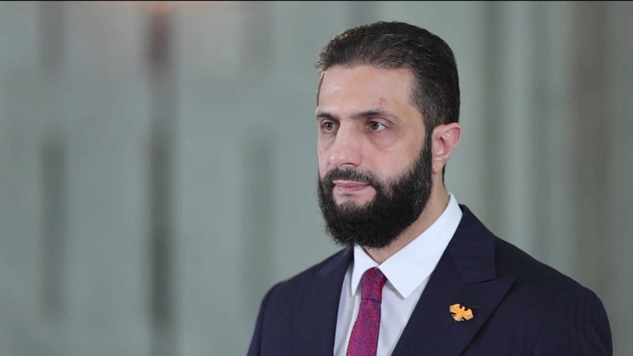 Syria’s interim President Ahmed al-Sharaa speaking in a video message on July 19, 2025. Photo: Syrian presidency 