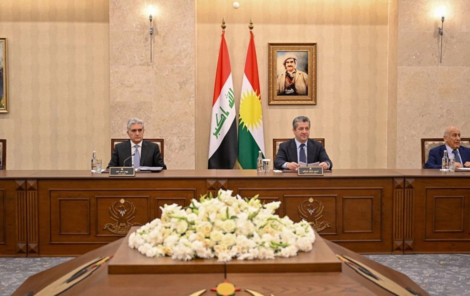 The Kurdistan Region's Council of Ministers in a regular meeting on July 23, 2025. Photo: KRG
