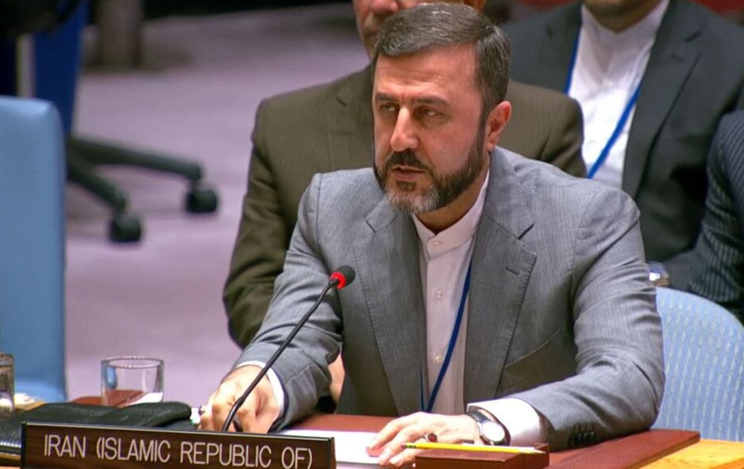 Iranian Deputy Foreign Minister Kazem Gharibabadi at the United Nations in New York on July 23, 2025. Photo: IRNA