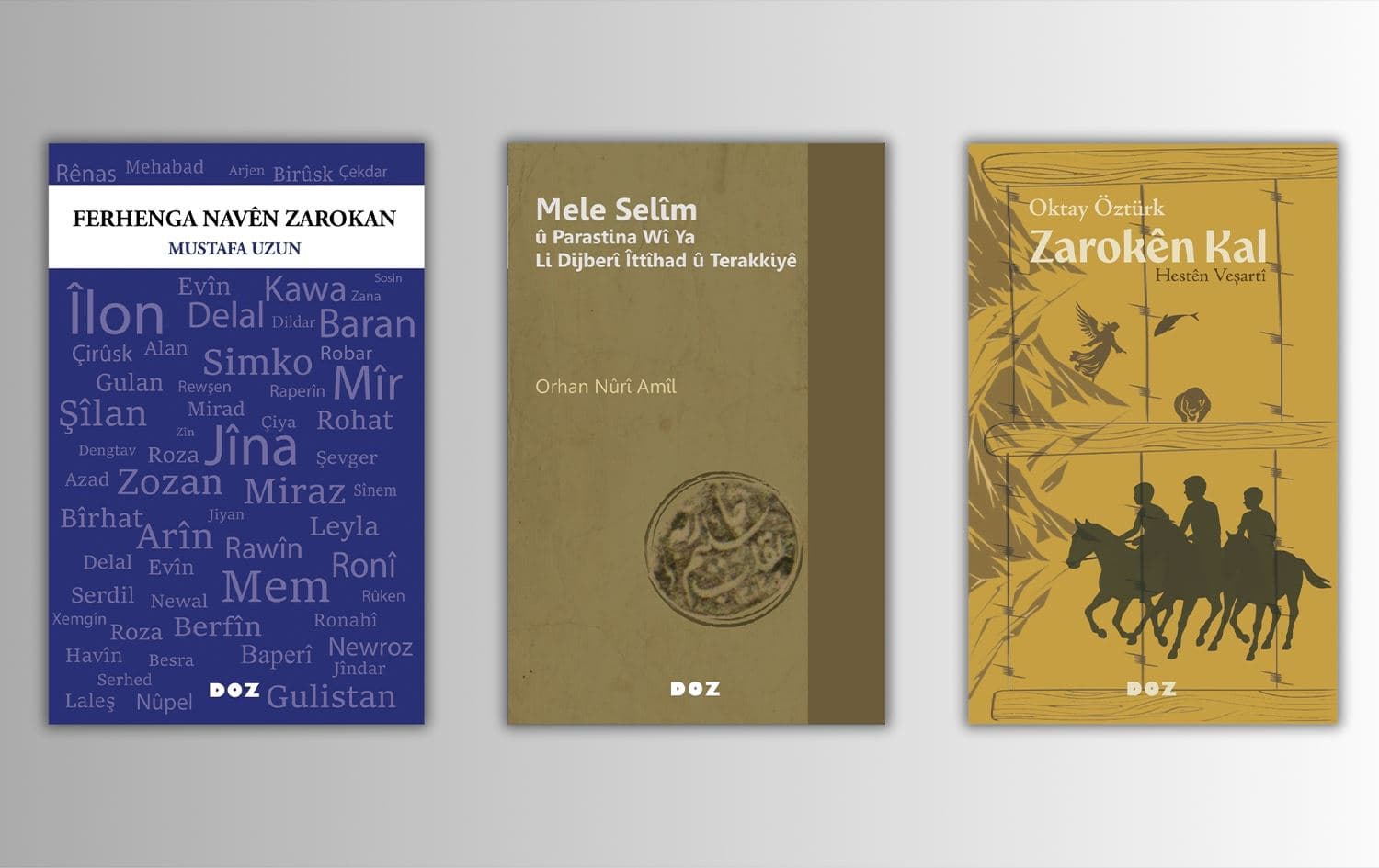 Bergên pirtûkan Wêne: Weşanên Dozê