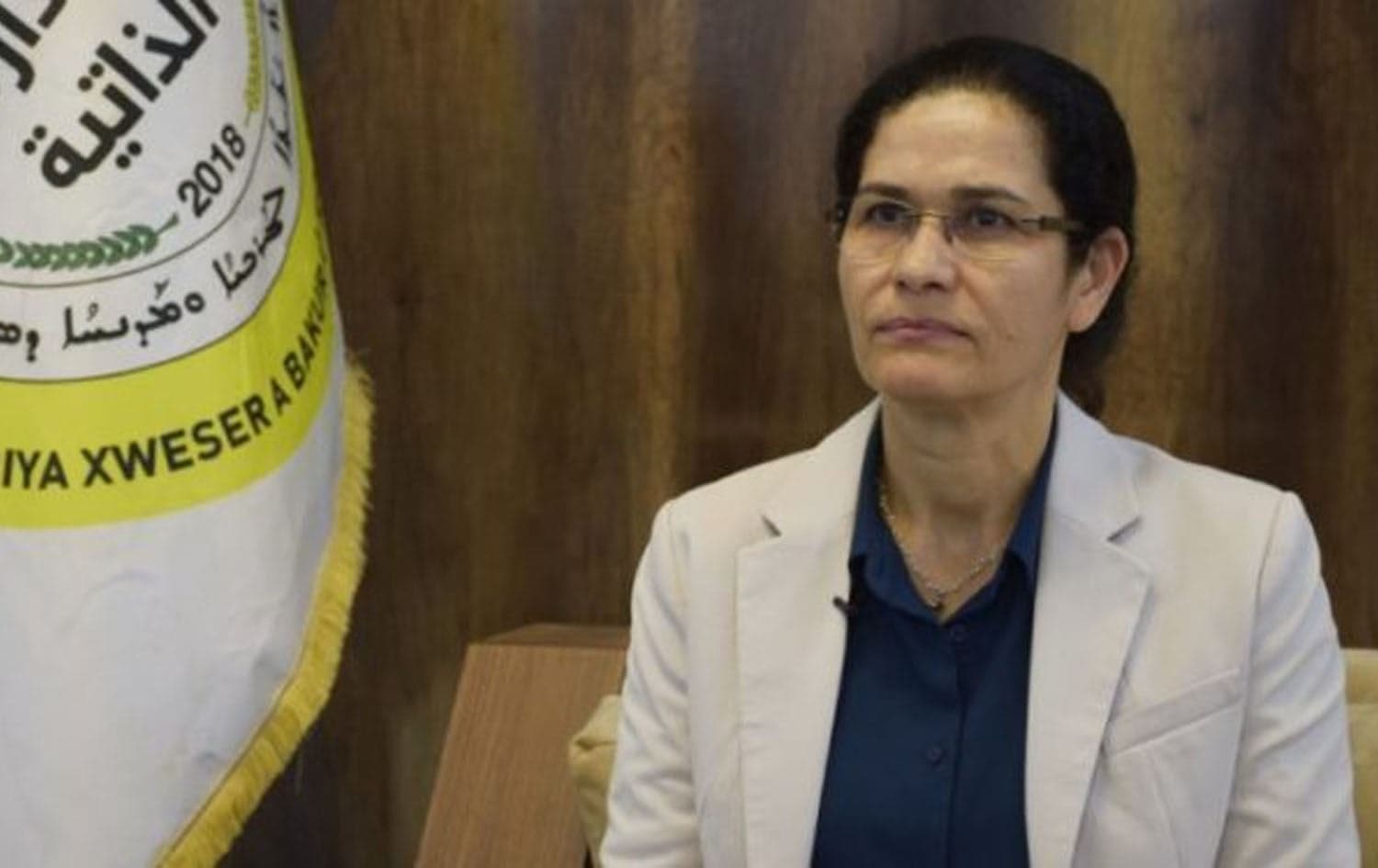 Elham Ahmad, foreign relations co-chair of the Democratic Autonomous Administration of North and East Syria (DAANES). File photo: PYD