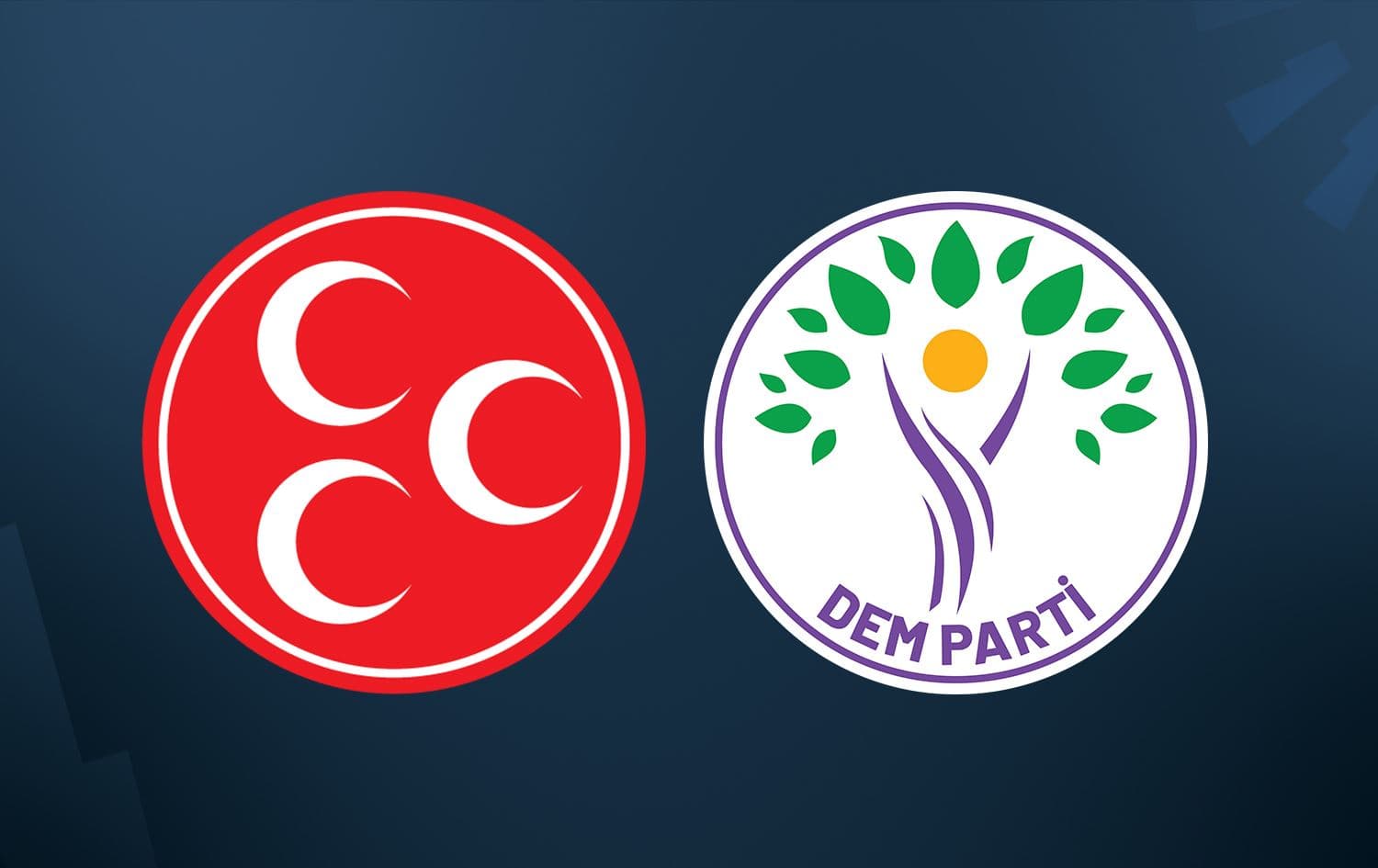 لۆگۆی دەم پارتی و مەهەپە