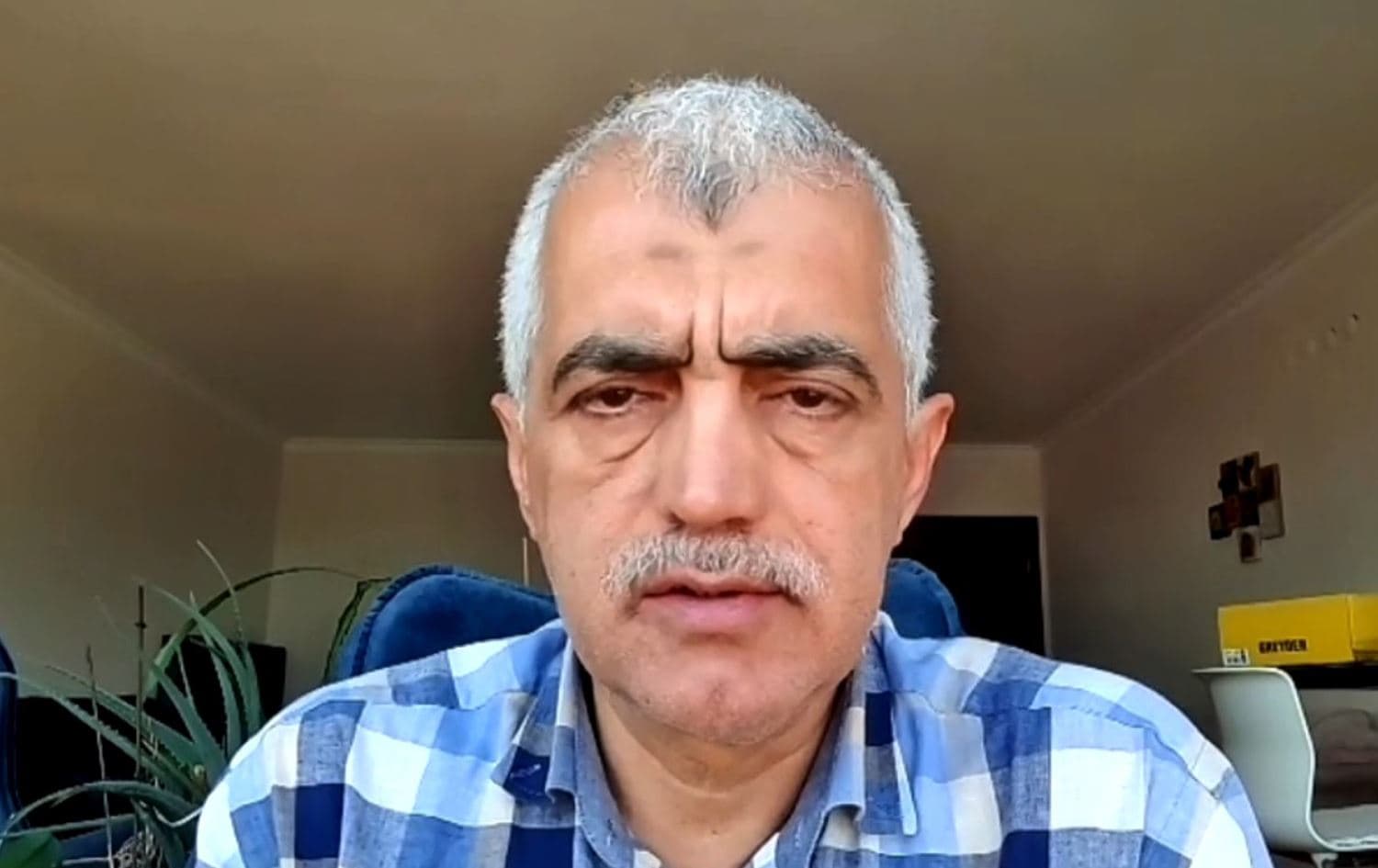 Omer Faruk Gergerlioglu, DEM Party’s parliament member speaking to Rudaw on August 4, 2025. Photo: Rudaw/Screengrab