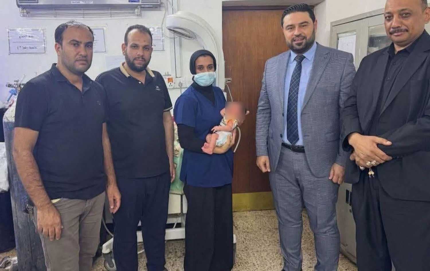 دیمەنی منداڵەکە لەدوای دۆزینەوەی