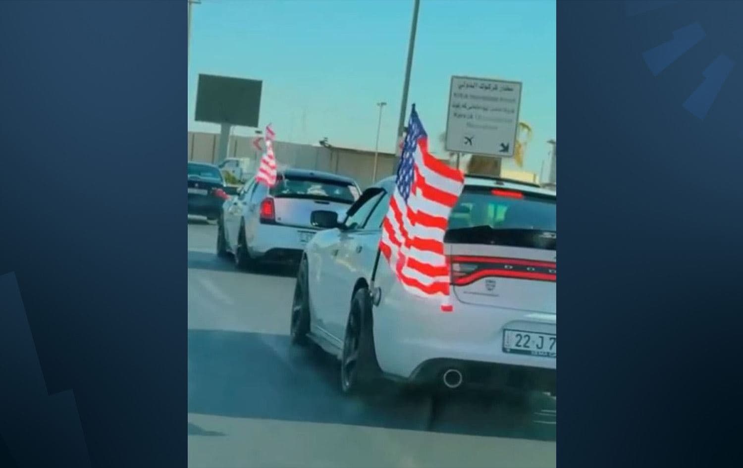 Two drivers that were arrested in Kirkuk on August 8, 2025, allegedly for flying American flags on their cars. Photo: Submitted
