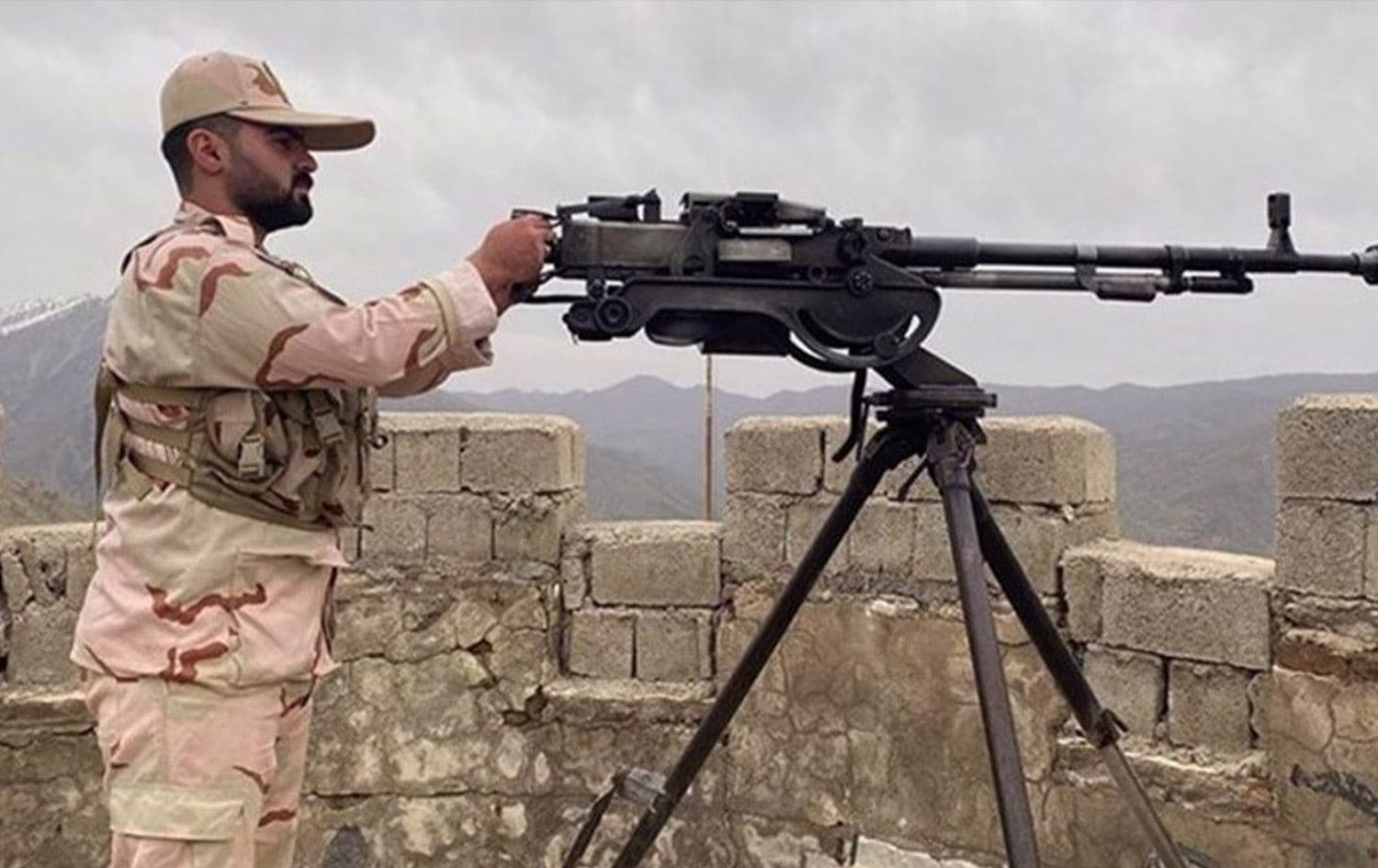A member of Iran's security forces in southeastern Iran. File photo: Press TV