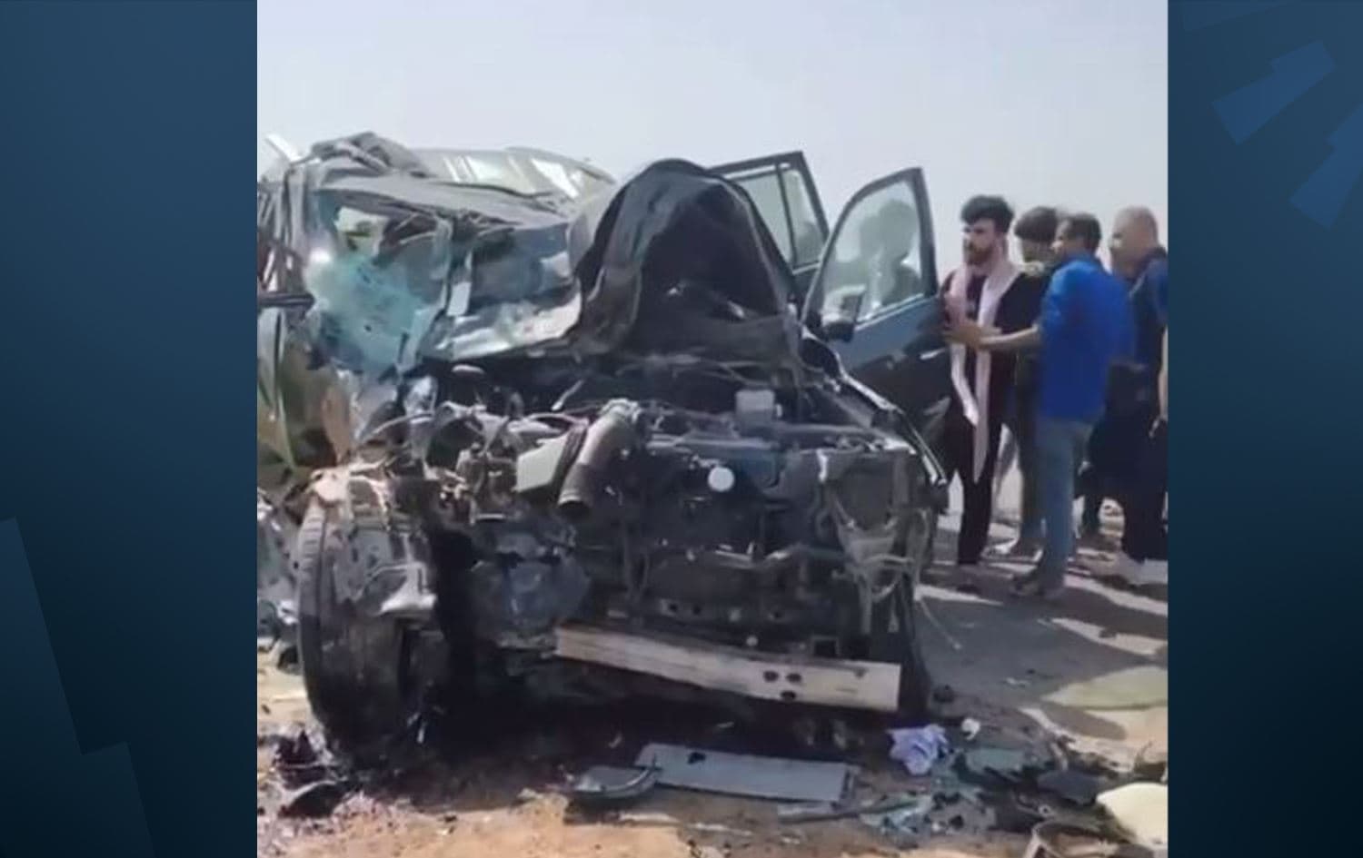 دیمەنێکی رووداوە هاتووچۆیەکە.