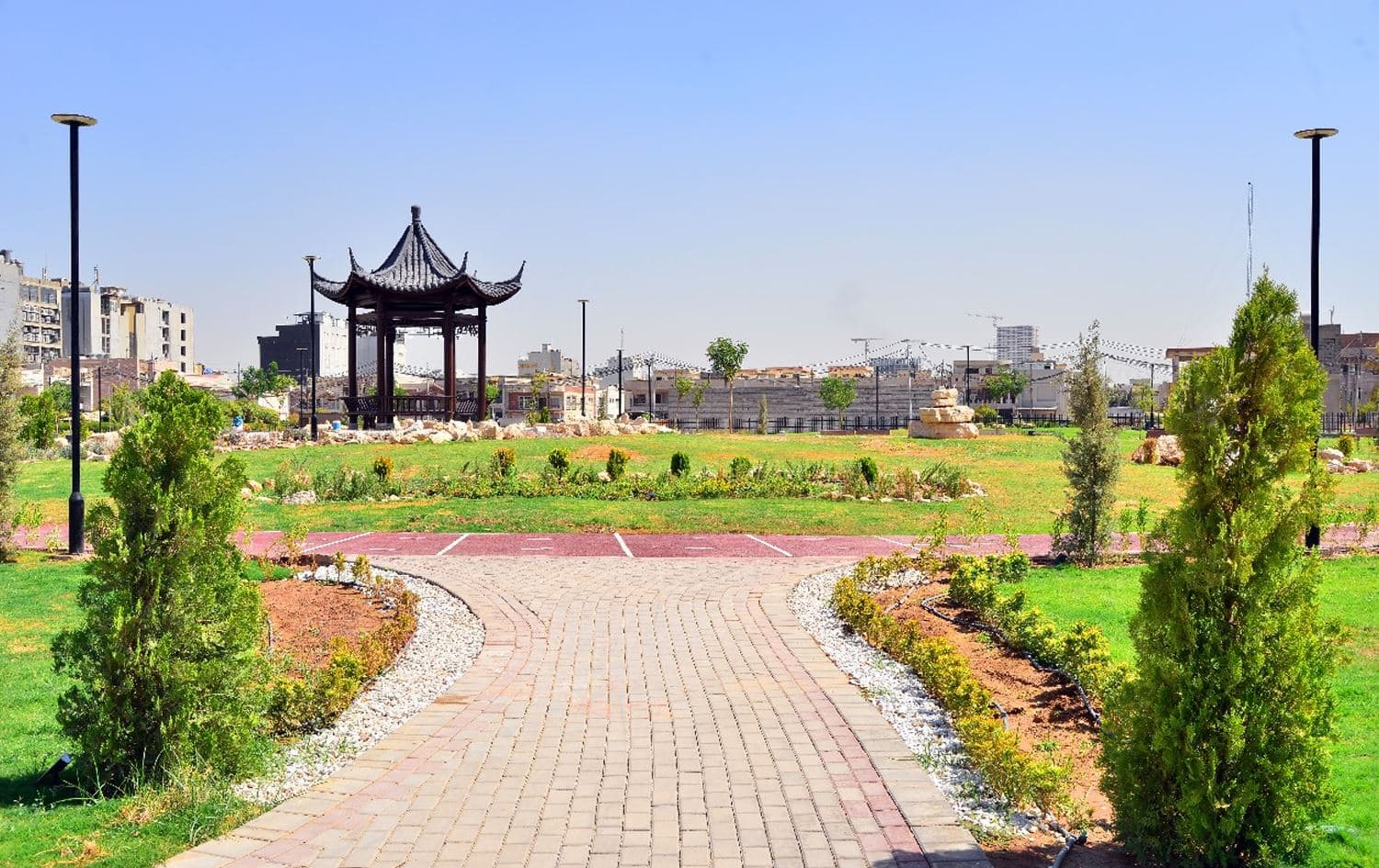 پارکێکی چینی لە گەڕەکی نازنازی هەولێر
