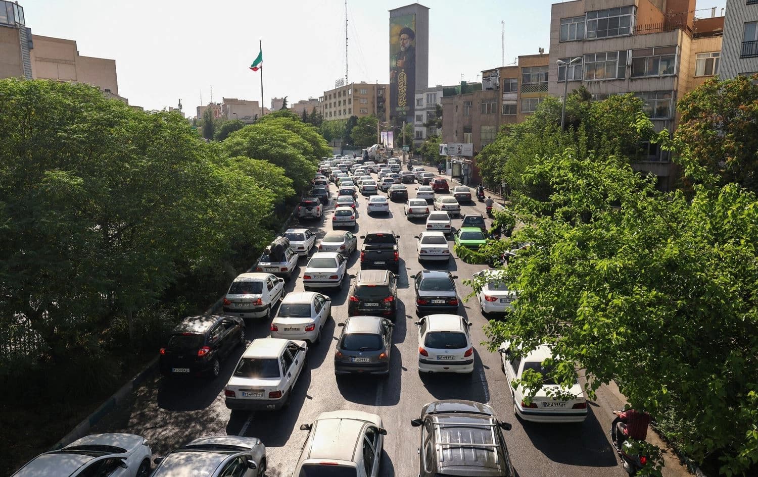 Tahran'da bir cadde/ AFP