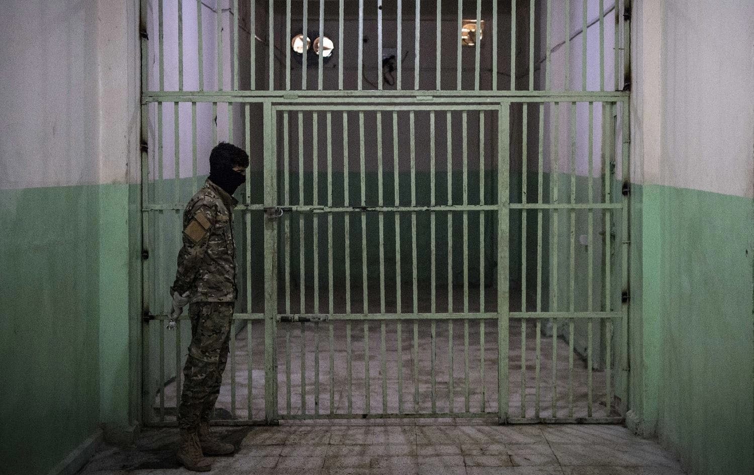 A security personnel stands guard at a prison. File photo: AFP