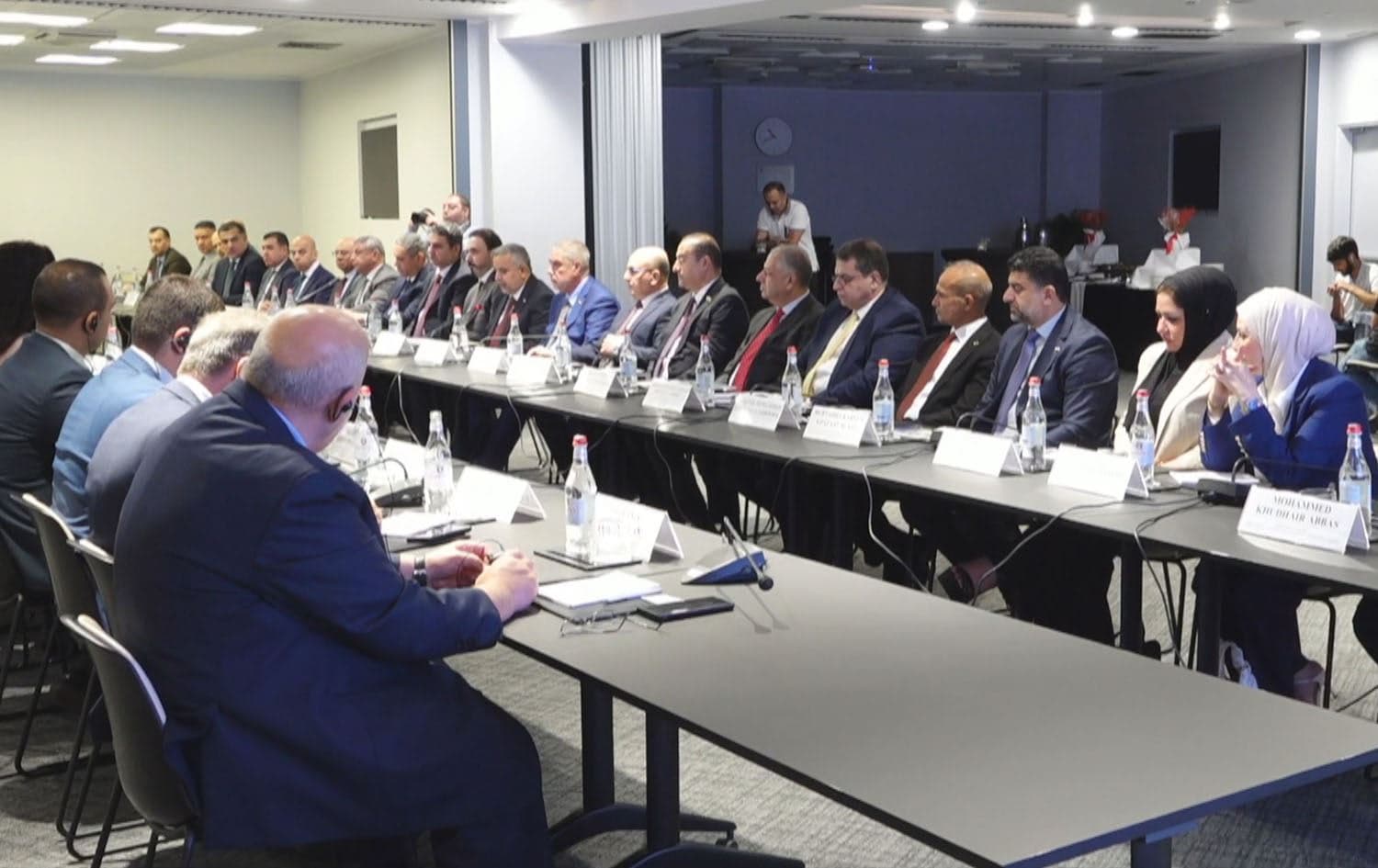 Iraqi and Armenian delegations at the fourth session of the Iraqi-Armenian joint government committee in Yerevan on August 26, 2025. Photo: screengrab/Rudaw