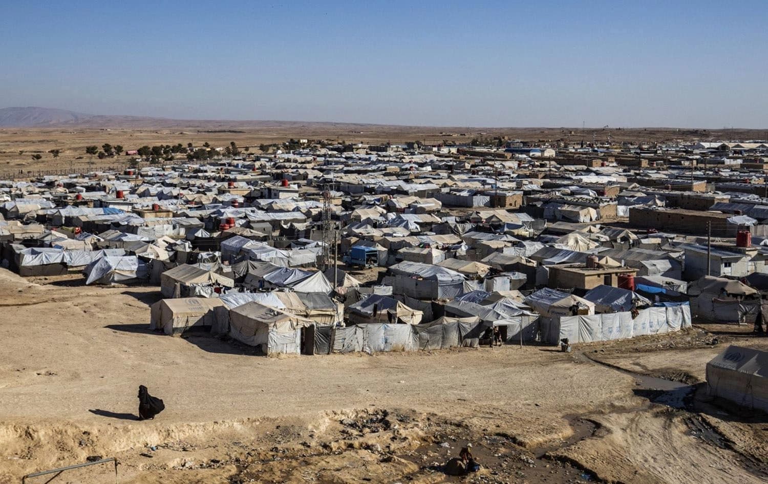 Al-Hol camp in Hasaka, northeastern Syria (Rojava) on December 6, 2021. Photo: Delil Souleiman/AFP