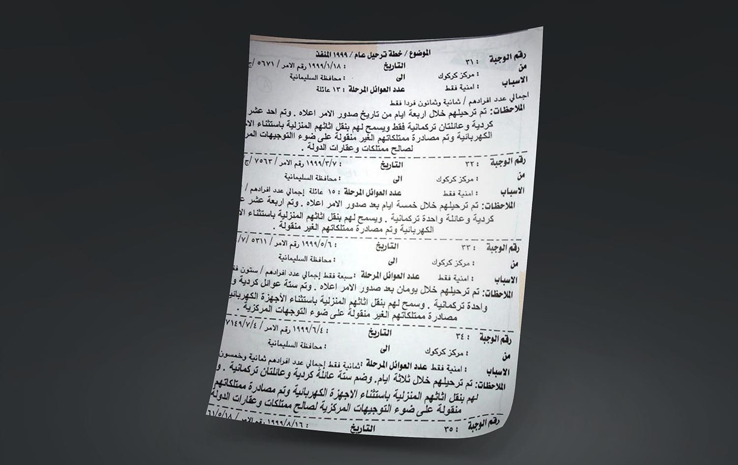 وێنەی بەڵگەنامەکە.