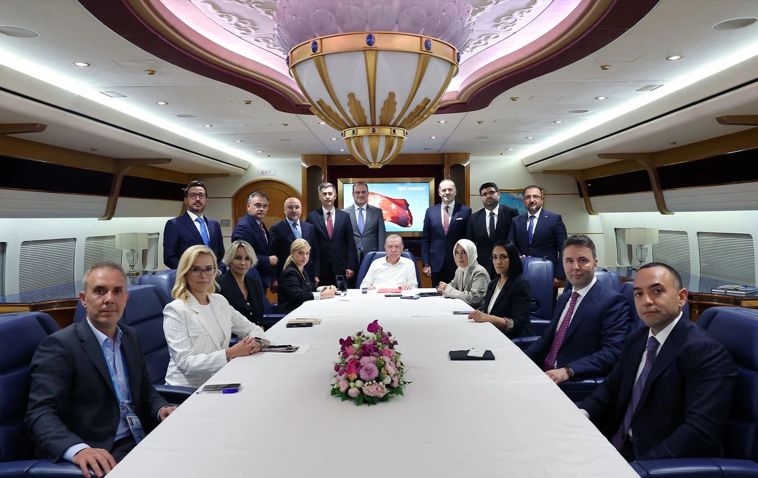 Civîna Erdogan a li gel rojnamegeran\ Wêne: AA