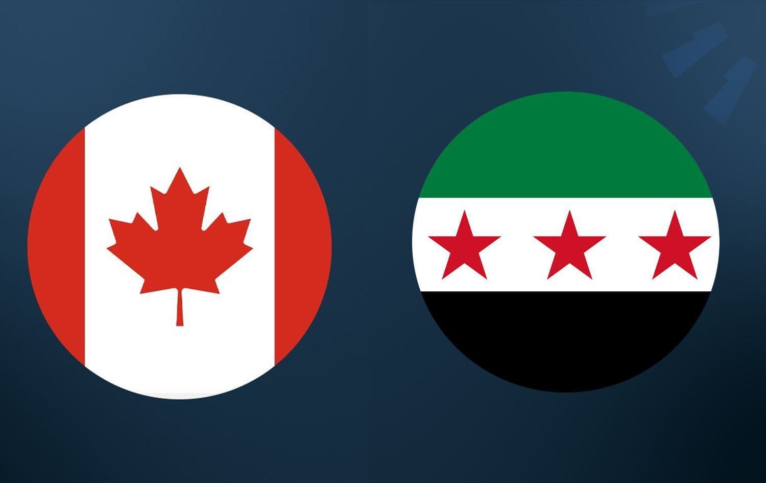 From left: Canadian and Syrian flags. Graphic: Rudaw  