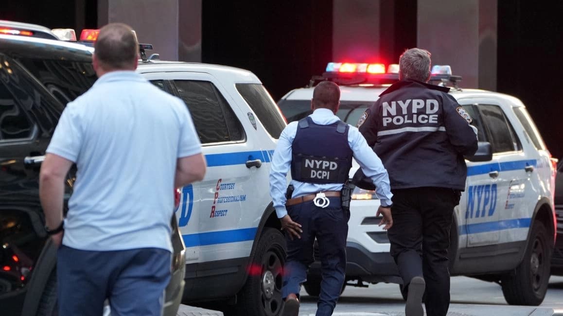 New York Police Department officers are seen as they respond to an incident in the Midtown Manhattan neighborhood of New York on July 28, 2025. File photo: AFP