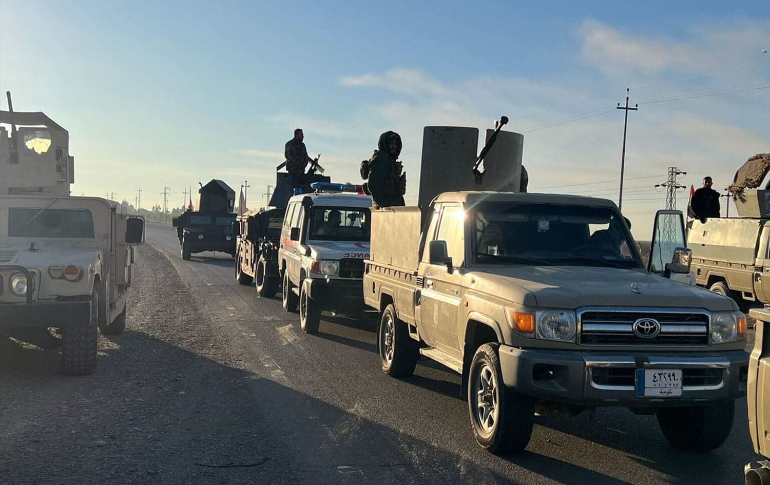 Iraqi army and Popular Mobilization Forces (PMF) during an anti-ISIS operation in Kirkuk province. File photo: INA