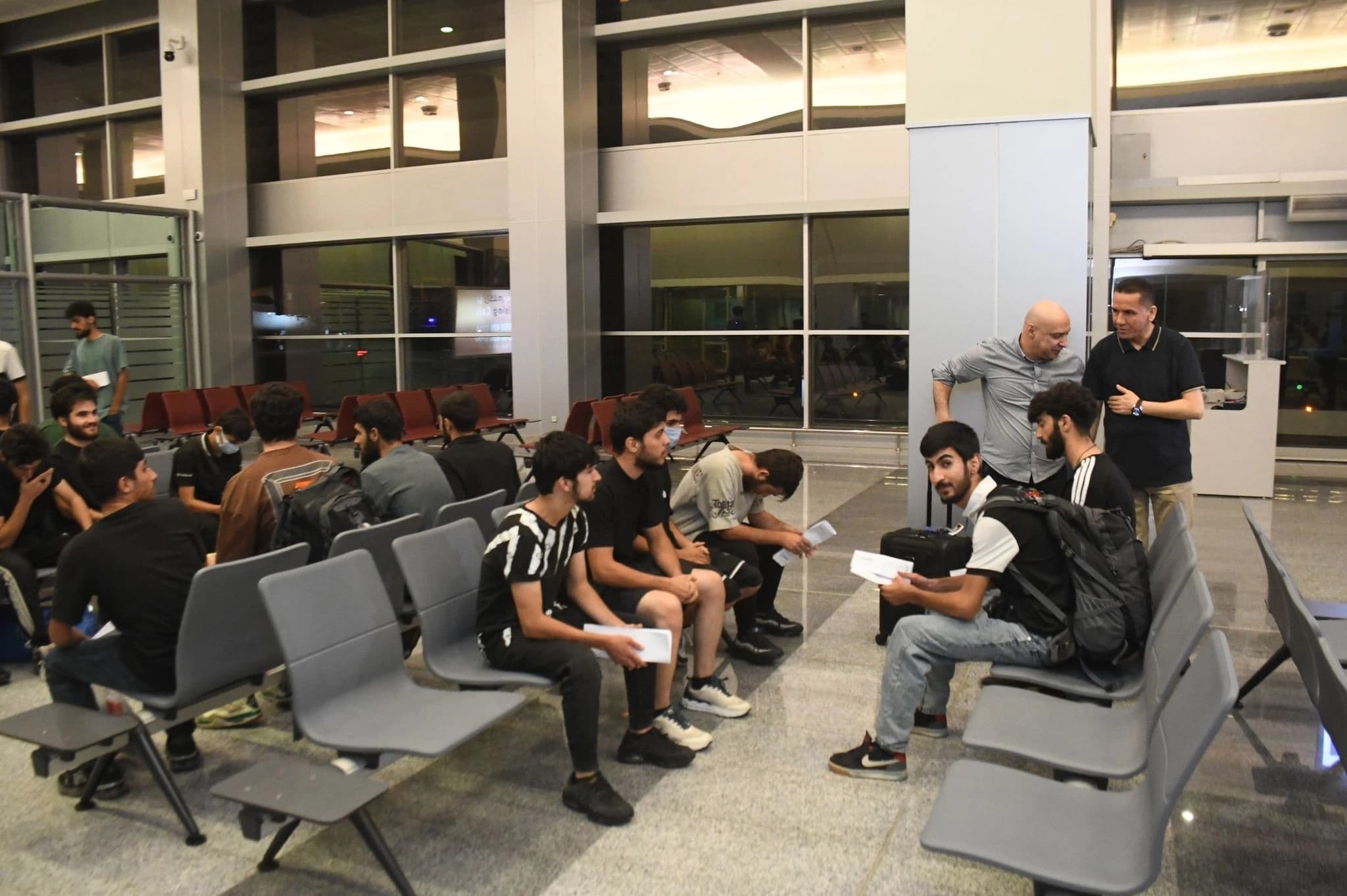 A group of Kurds arrived in Erbil on September 10, 2025 months after being detained in Libya en route to Europe. Photo: KRG 