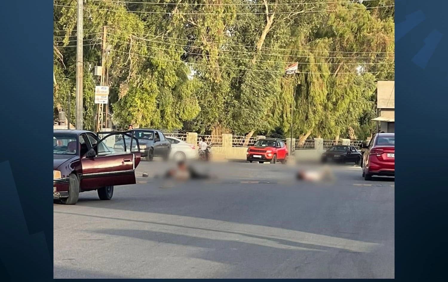 Causalities of a clash lying on the ground in Kirkuk on September 11, 2025. Photo: Submitted