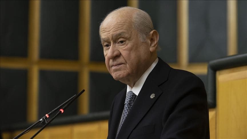 Devlet Bahceli, leader of Turkey's far-right Nationalist Movement Party (MHP). File photo: AA
