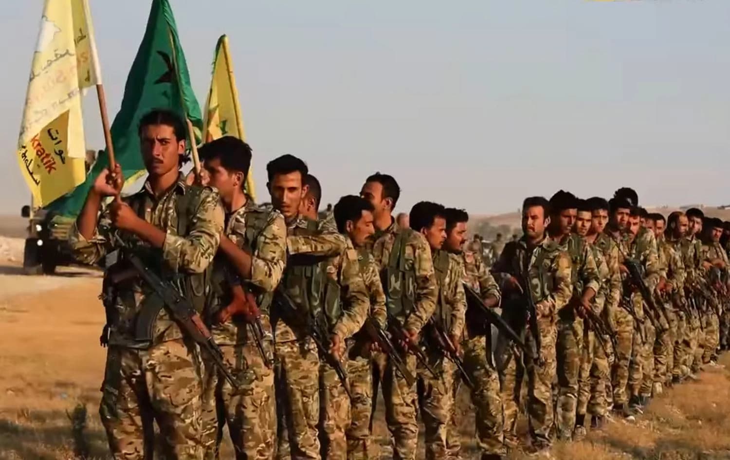 SDF forces. Photo: File/screengran from a video published by SDF. 